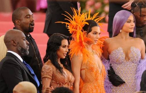 NEW YORK, NY - MAY 06: Kanye West, Kim Kardashian West, Kendall Jenner and Kylie Jenner at The 2019 Met Gala Celebrating Camp: Notes on Fashion at Metropolitan Museum of Art on May 06, 2019 in New York City. Copyright: xJohnxPalmerx