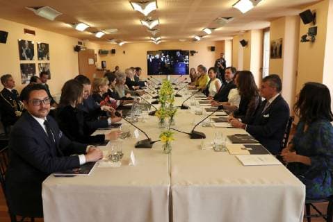 A view of a meeting of the International Circle of the Reina Sofia Higher School Music, in Madrid, Spain, 07 May 2019. Queen Sofia meets benefactors of the Higher School of Music in Madrid !ACHTUNG: NUR REDAKTIONELLE NUTZUNG!  Copyright: xJ.xJxGuillenx GRAF5621 20190507-636928614389426933