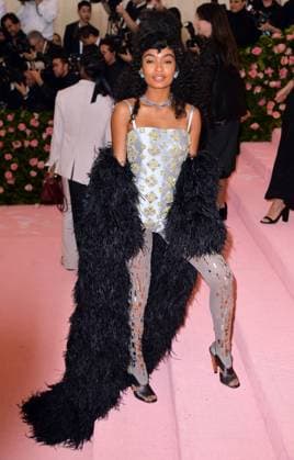 Yara Shahidi arriving at the Met Gala Celebrating Camp: Notes On Fashion - May 6, 2019 - Met Gala 2019, New York New York United States Metropolitan Museum of Art  Copyright: xNYCxPicturesx 050619_MetGala4_K067