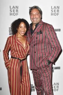 Khadra Sufi with friend Mousse T at the presentation of the GQ Care Award 2019 in the 20Â° Restobar Düsseldorf 08 05 2019 Foto:xF.xKernx xFuturexImage