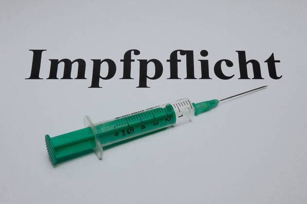 Syringe and compulsory vaccination Syringe and compulsory vaccination 07 05 2019 Borkwalde Brandenburg A syringe precedes the words compulsory vaccination