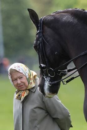 . 09 05 2019. Windsor , United Kingdom. The Queen at the second day of Royal Windsor Horse Show.  xStephenxLockx xi-Imagesx IIM-19652-0046