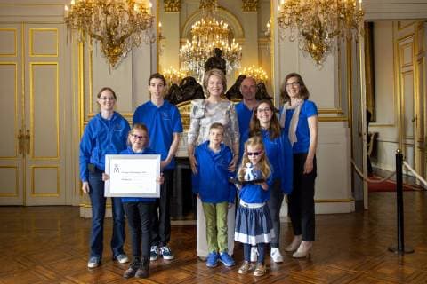 Entertainment Themen der Woche KW19 Entertainment Bilder des Tages Queen Mathilde of Belgium pictured during a ceremony to award the Queen Mathilde Award 2019, in Brussels, Thursday 09 May 2019. The winner of the Award is selected by a youth jury from one of the nineteen Queen Mathilde Foundation projects.  HATIMxKAGHAT 05581517
