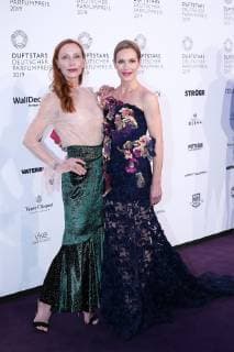 Andrea Sawatzki and Lisa Martinek at the presentation of the German Perfume Award Duftstars 2019 on 9 05 2019 in Düsseldorf German Perfume Award Duftstars 2019 in Düsseldorf