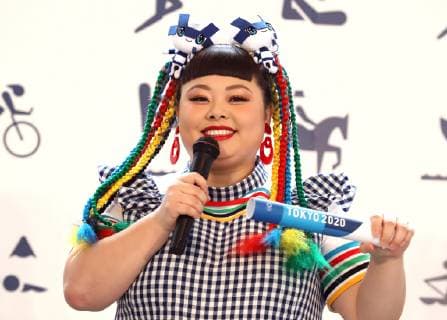 May 9, 2019, Tokyo, Japan - Japanese comedian Naomi Watanabe attends an event to open the ticket sales of the Tokyo 2020 Olympic Games for Japanese residents in Tokyo on Thursday, May 9, 2019. Tokyo 2020 Olympics organizing committee start to accept orders of the next year s Olympic Games through the Internet.  (102830223)