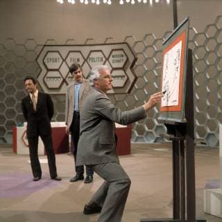 DALLI DALLI Quick Draughtsman OSKAR Horst Bierbrauer portrayed in the Dalli Dalli Show programme of 12 5 1971 Grimm392 Copyright: ArthurxGrimm UnitedArchives00659726