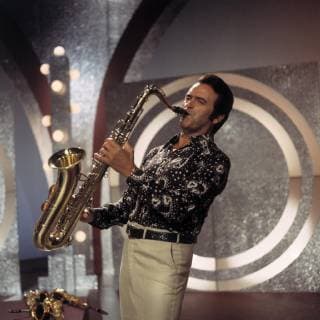 MAX GREGER Jazz-Saxophonist und Bandleader MAX GREGER, 1979. kpa Grimm, *** MAX GREGER Jazz Saxophonist and Bandleader MAX GREGER 1979 kpa Grimm Copyright: ArthurxGrimm UnitedArchives00669826