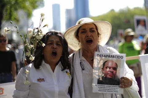 Relatives of victims of disappearance from all over the country march through the streets to commemorate Mother s Day in Mexico City, Mexico, 10 May 2019. Thousands of mothers of missing people took to the streets of Mexico to live a sad Mother s Day with little hope of recovering their children. EFE Sashenka Gutiérrez The pain of thousands of Mexicans with missing children on Mother s Day !ACHTUNG: NUR REDAKTIONELLE NUTZUNG!  Copyright: xSashenkaxGutierrezx AME1234 20190510-636931193349981506