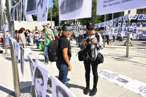 May 10, 2019 - Mexico City, Mexico - Relatives of missing victims take part during the March of Mothers in search of their children VIII March of National Dignity as part of Mothers Day at Angel of Independence on May 10, 2019 in Mexico City, Mexico Mexico City Mexico  - ZUMAn230 20190510_zaa_n230_812 Copyright: xCarlosxTischlerx