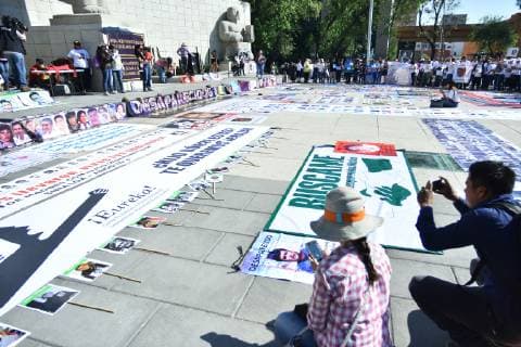 May 10, 2019 - Mexico City, Mexico - Relatives of missing victims take part during the March of Mothers in search of their children VIII March of National Dignity as part of Mothers Day at Angel of Independence on May 10, 2019 in Mexico City, Mexico Mexico City Mexico  - ZUMAn230 20190510_zaa_n230_807 Copyright: xCarlosxTischlerx