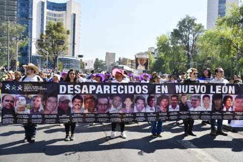 May 10, 2019 - Mexico City, Mexico - Relatives of missing victims take part during the March of Mothers in search of their children VIII March of National Dignity as part of Mothers Day at Angel of Independence on May 10, 2019 in Mexico City, Mexico Mexico City Mexico  - ZUMAn230 20190510_zaa_n230_822 Copyright: xCarlosxTischlerx