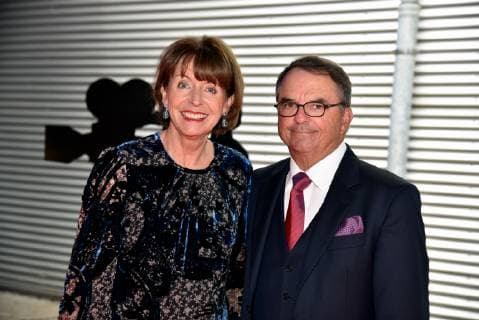 The Lord Mayor of the City of Cologne Henriette Reker and her husband Perry Somers at the award ceremony for the 29th German Camera Prize Cinematographers and editors are honoured for their outstanding performance here