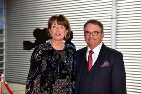 The Lord Mayor of the City of Cologne Henriette Reker and her husband Perry Somers at the award ceremony for the 29th German Camera Prize Cinematographers and editors are honoured for their outstanding performance here