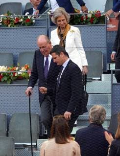 Spanish King Emeritus Juan Carlos I and Queen Sofia during the Masters Series Madrid 2019 at Caja Magica in Madrid Spain May 11 2019 Cordon Press