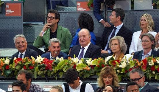 Spanish King Emeritus Juan Carlos I and Queen Sofia during the Masters Series Madrid 2019 at Caja Magica in Madrid Spain May 11 2019 Cordon Press
