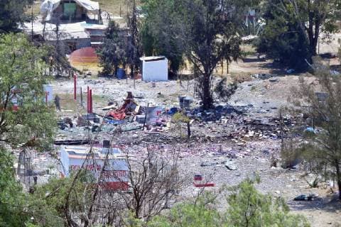 May 11 2019 EUM20190511SOC02 JPG TULTEPEC Mex ExplosionExplosion Pyrotechnics May 11, 2019 Explosion of a gunpowder in the area known as La Sauceda leaves a balance of one person dead and four injured in the Mexican municipality of Tultepec confirms the government of the State of Mexico Photo Agency EL UNIVERSALHugo GarciaEELG  - ZUMAu78_ 20190511_zaf_u78_014 Copyright: xElxUniversalx