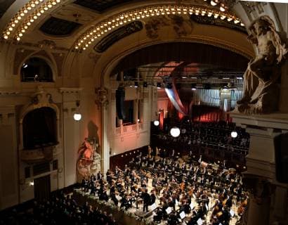 The 74th Prague Spring international music festival started with Bedrich Smetana s Ma vlast (My Country) cycle performed by the German Bamberger Symphoniker (Bamberg Symphony) under the baton of Jakub Hrusa, on May 12, 2019, in Prague, Czech Republic. (CTKxPhoto MichalxKrumphanzl) CTKPhotoP201905120609501  kru 4