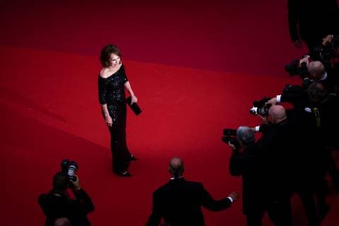 72eme Festival International du Film de Cannes. Montee des marches du film les morts ne meurent pas de la terrasse du palais.72th International Cannes Film Festival. Dead don t die Red Carpet from the palais rooftop 239122 2019-05-14 Cannes France Baye, Nathalie  Copyright: xTerencexBaelenx STAR_239122_044