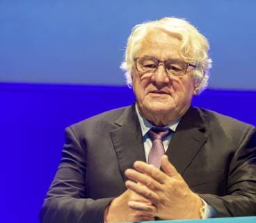 DEU, Deutschland, Mannheim Waldorf, 15.05.2019 - Hasso Plattner, Vorsitzender des Aufsichtsrats der SAP SE,. Ordentliche Hauptversammlung 2019 der SAP SE in der SAP Arena Mannheim. *** DEU, Germany, Mannheim Waldorf, 15 05 2019 Hasso Plattner, Chairman of the Supervisory Board of SAP SE, SAP SE Annual General Meeting 2019 in the SAP Arena Mannheim