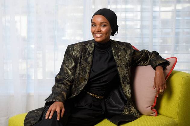 HALIMA ADEN PORTRAIT, Somali-American model Halima Aden poses for a photograph during Mercedes-Benz Fashion Week Australia in Sydney, Thursday, May 16, 2019. The 21-year-old is attending the final show of Fashion Week on Thursday, having recently made history as the first model to grace the pages of Sports Illustrated s swimsuit edition wearing a hijab and burkini. ( NO ARCHIVING, EDITORIAL USE ONLY, NO USE IN BOOKS WITHOUT CONSENT Sydney NSW AUSTRALIA  Copyright: xDANxHIMBRECHTSx 20190516001399626965