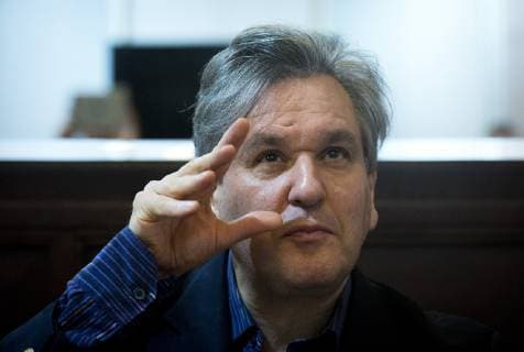 Chief conductor Sir Antonio Pappano attends the press conference prior to Concert by Orchestra dell Accademia Nazionale di Santa cecilia Roma during the Prague Spring International Music Festival in Prague, Czech Republic, May 17, 2019. (CTKxPhoto KaterinaxSulova) CTKPhotoP201905170898301  suk4