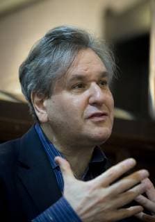 Chief conductor Sir Antonio Pappano attends the press conference prior to Concert by Orchestra dell Accademia Nazionale di Santa cecilia Roma during the Prague Spring International Music Festival in Prague, Czech Republic, May 17, 2019. (CTKxPhoto KaterinaxSulova) CTKPhotoP201905170898501  suk5