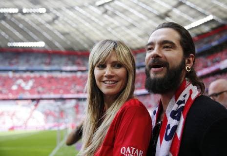 Heidi Klum and Tom Kaulitz in the Allianz Arena Heidi Klum and Tom Kaulitz in the Allianz Arena, Munich Bayern Germany Allianz Arena