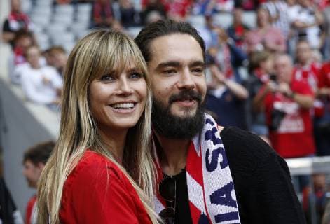Heidi Klum and Tom Kaulitz in the Allianz Arena Heidi Klum and Tom Kaulitz in the Allianz Arena, Munich Bayern Germany Allianz Arena