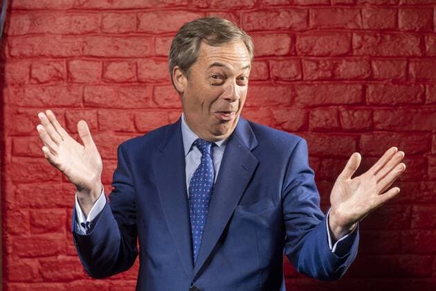 News Themen der Woche KW20 News Bilder des Tages . 19 05 2019. London, United Kingdom. Portraits of Brexit Party leader Nigel Farage  xi-Imagesx IIM-19697-0031