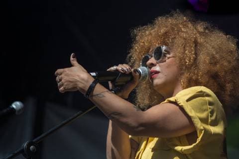SÃO PAULO, SP - 19.05.2019: VIRADA CULTURAL SP 2019 - Anelis Assumpção and Tulipa Ruiz participate on the stage in honor of Itamar Assumpção. São Paulo, May 19, 2019. x1734792x  VanxCampos