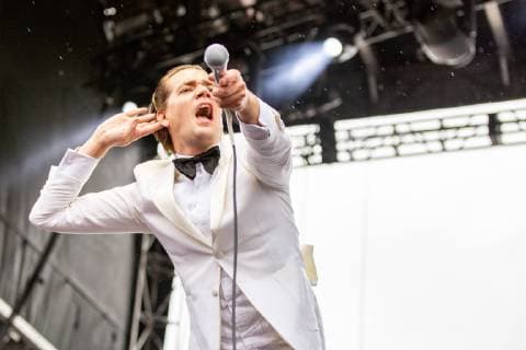 May 19, 2019 - Columbus, Ohio, U.S - HOWLIN PELLE ALMQVIST (PER ALMQVIST) of The Hives during the Sonic Temple Music Festival at the MAPFRE Stadium in Columbus, Ohio Columbus U.S. - ZUMAs135 20190519_zap_s135_082 Copyright: xDanielxDeSloverx