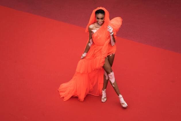 Entertainment Themen der Woche KW21 Entertainment Bilder des Tages 72eme Festival International du Film de Cannes. Montée des marches du film Once upon a time ... in hollywood depuis la terrasse du palais. 72th International Cannes Film Festival. Red Carpet for Once upon a time ... in hollywood movie from the rooftop. 239648 2019-05-21 Cannes France Winnie, Harlow, Brown-Young, Chantelle  Copyright: xTerencexBaelenx STAR_239648_026