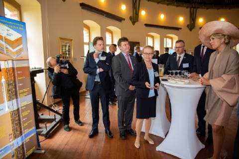 22-05-2019 Germany Queen Maxima and King Willem-Alexander during Geothermal Energy and the effects of climate change meeting in Potsdam on the last day of the 3 day of the 3 day visit to Mecklenburg-Voor – Pommeren and Brandenburg in Germany.  Copyright: xPPEx