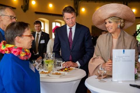 22-05-2019 Germany Queen Maxima and King Willem-Alexander during Geothermal Energy and the effects of climate change meeting in Potsdam on the last day of the 3 day of the 3 day visit to Mecklenburg-Voor – Pommeren and Brandenburg in Germany.  Copyright: xPPEx