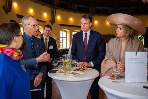 22-05-2019 Germany Queen Maxima and King Willem-Alexander during Geothermal Energy and the effects of climate change meeting in Potsdam on the last day of the 3 day of the 3 day visit to Mecklenburg-Voor – Pommeren and Brandenburg in Germany.  Copyright: xPPEx