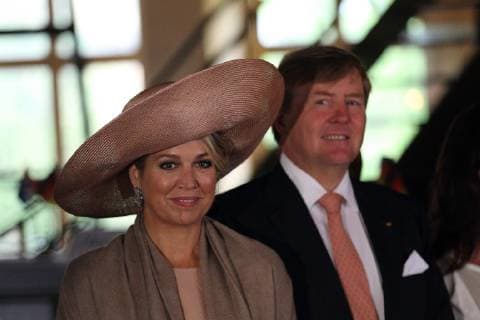 Queen Maxima and King Willem Alexander of the Netherlands during a visit to the Great Refractor in the Albert Einstein Science Park on the Telegrafenberg in Potsdam, 22 May 2019 Dutch Royal Couple visits Brandenburg