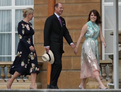 . 22 05 2019. London, United Kingdom. The Countess of Wessex, the Earl of Wessex and Princess Eugenie of York at the Duke of Edinburgh Gold Award presentations at Buckingham Palace in London.  xPoolx xi-Imagesx IIM-19713-0011