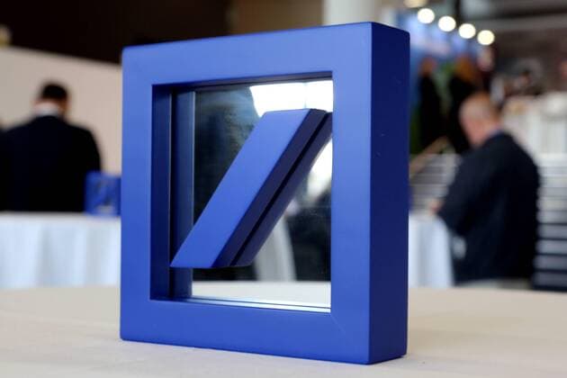 19 05 2019, Frankfurt, DEU Annual General Meeting of Deutsche Bank AG Logo in breakfast room