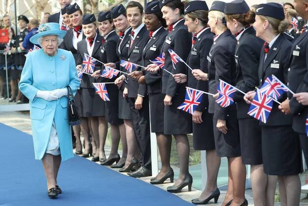 Entertainment Themen der Woche KW21 Entertainment Bilder des Tages . 23 05 2019. London, United Kingdom. The Queen leaving the headquarters of British Airways at Heathrow, United Kingdom, after a visit to mark their centenary year.  xStephenxLockx xi-Imagesx IIM-19716-0014