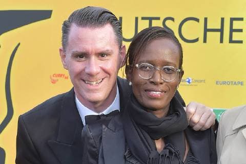 German Synchronic Award 2019 Andrej Hermlin with wife Joyce Hermlin Arrival at the award ceremony of the German Synchronic Award 2019 in the TIP at Knazlermat in Berlin on 23 05 2019 photopress müller
