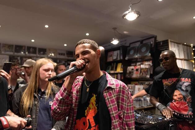 May 23, 2019 - Slowthai performing at Resident Records, Brighton, England on Thursday 23rd May 2019  - ZUMAr152 20190523_zaa_r152_001 Copyright: xMikexTudorx xRmvx