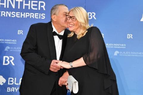 Joseph Hannesschläger with his wife Bavarian Television Prize 2019 Bavarian Television Prize awarded at the Prinzregententheater Munich 23 May 2019