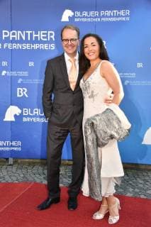Markus Rinderspacher with wife Bayerische Fernsehpreis 2019 Award of the Bavarian Television Prize in the Prinzregententheater Munich 23 May 2019