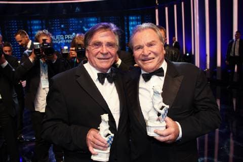 Fritz Wepper with brother Elmar Wepper, Bavarian Television Prize 2019 at the Prinzregententheater in Munich on 25 05 2019