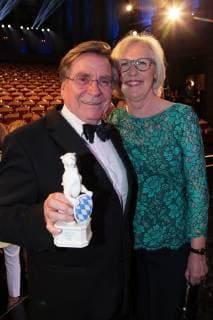 Elmar Wepper with wife Anita, Bavarian Television Award 2019 at the Prinzregententheater in Munich on 25 05 2019