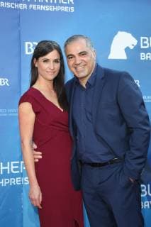 Aiman Abdallah with wife Sabine, Bavarian Television Prize 2019 at the Prinzregententheater in Munich on 25 05 2019