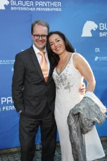 Markus Rinderspacher with with Franzsika Rabl, Bavarian Television Prize 2019 at the Prinzregententheater in Munich on 25 05 2019