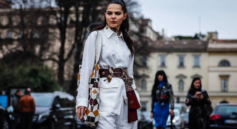 Italy: On the street Milan MILAN, Italy- February 23 2019: Doina Ciobanu on the street during the Milan Fashion Week. Milan Lombardia Italy Milan  MauroxDelxSignore
