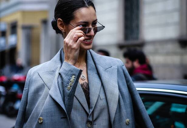 Italy: On the street Milan MILAN, Italy- February 23 2019: Marica Pellegrinelli on the street during the Milan Fashion Week. Milan Lombardia Italy Milan  MauroxDelxSignore