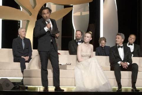 The Jury Robin Campillo, Alejandro Gonzalez Inarritu, Yorgos Lanthimos, Elle Fanning, Kelly Reichardt, Pawel Pawlikowski and Kelly Reichardt at the award ceremony during the 72nd Cannes Film Festival at the Palais des Festivals on May 25, 2019 in Cannes, France Foto:xR.xWagnerx xFuturexImage